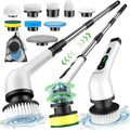 PowerSpin™ 9-in-1 Electric Rotating Cleaning Brush with Wireless, Replaceable Heads & Telescopic Handle